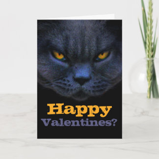 Tarjeta Festiva ¿Tarjetas del día de San Valentín felices del gato