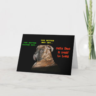 Tarjeta Festiva Tarjetas: Será mejor que tengas cuidado