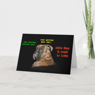 Tarjeta Festiva Tarjetas: Será mejor que tengas cuidado