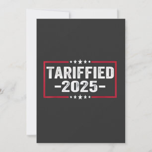 Tarjeta Festiva Tarrifs políticos estadounidenses de 2025