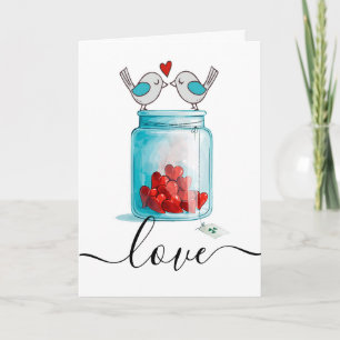 Tarjeta Festiva Tarros de amor Mason