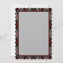 Tarjeta Festiva Tartán ondulado Kaleidoscope de Pierce