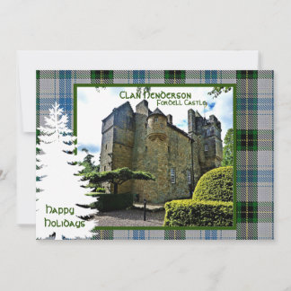 Tarjeta Festiva Tartan personalizado del clan escocés Henderson