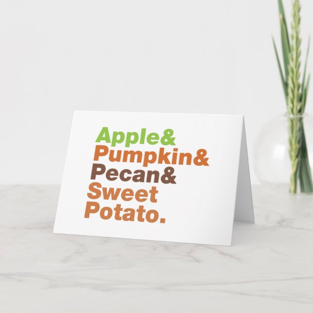 Tarjeta Festiva Tartas Navideñas ~ Navidades Festivas de Acción de (Anverso)