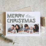 Tarjeta Festiva Taupe Green Scandinavian Dos Navidades de fotograf<br><div class="desc">Envíe vítores de vacaciones con nuestra tarjeta de Navidades de dos fotos de personalizable, que incluye una tipografía encantadora al estilo escandinavo. Esta tarjeta de Navidades de collage de fotos combina maravillosamente la estética moderna con el espíritu festivo, permitiéndote mostrar dos de tus fotos favoritas. La tipografía moderna se complementa...</div>