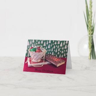 Tarjeta Festiva Tazón de ornamentos