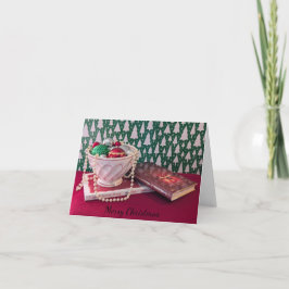 Tarjeta Festiva Tazón de ornamentos