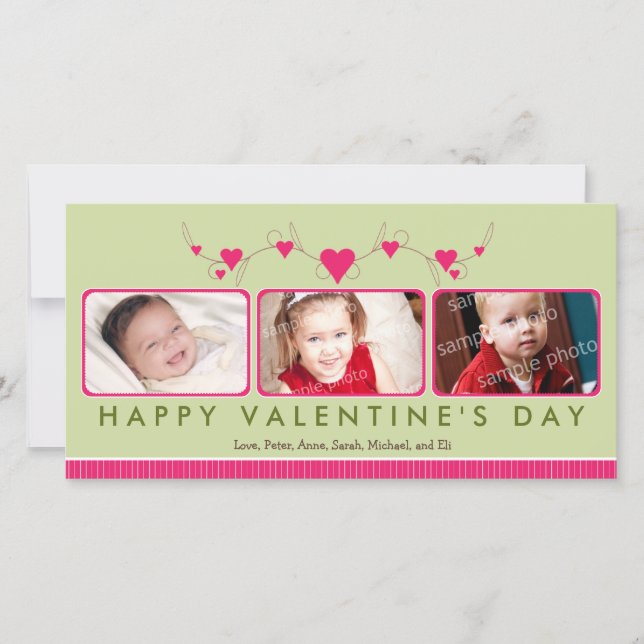 Tarjeta Festiva {TBA} Sweet El día de San Valentín personalizado 3 (Anverso)
