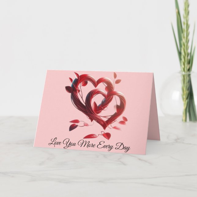 Tarjeta Festiva Te Amas Más Cada Día (Anverso)