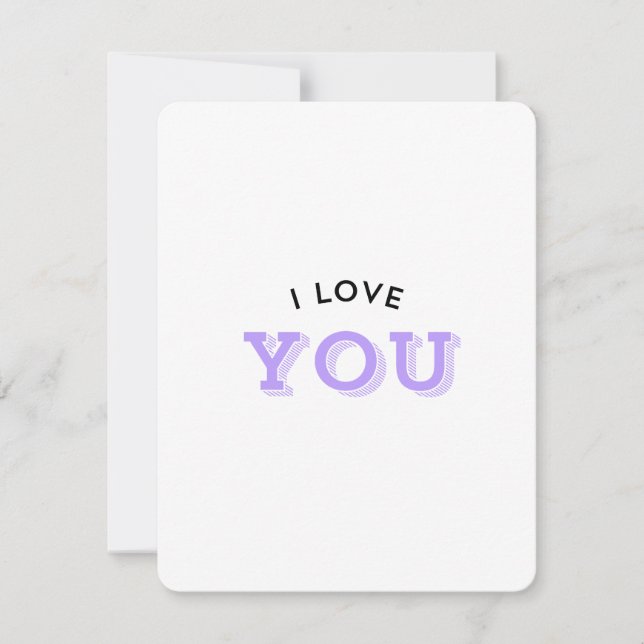 Tarjeta Festiva Te Amo (Anverso)