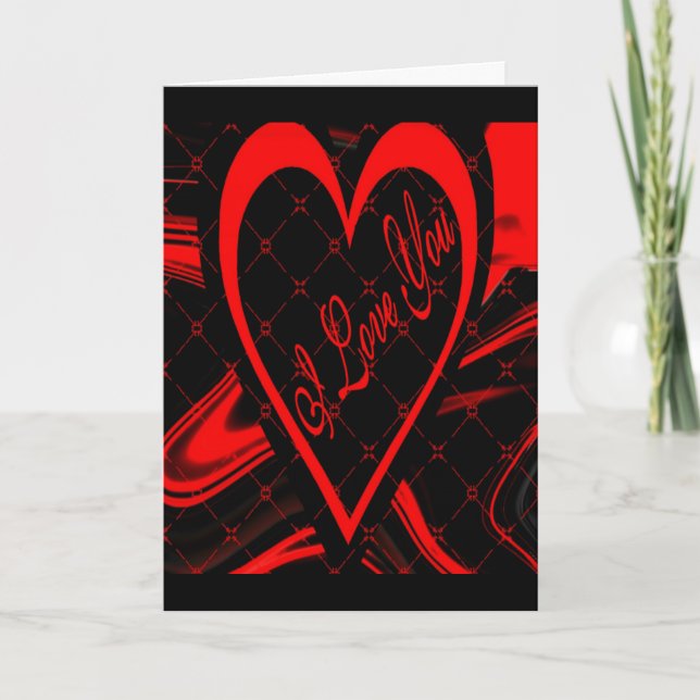 Tarjeta Festiva Te Amo (Anverso)