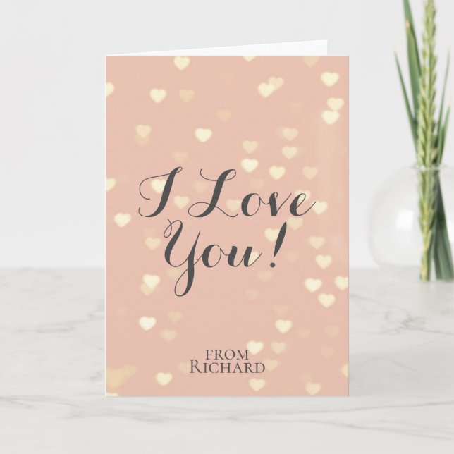 Tarjeta Festiva Te Amo (Anverso)