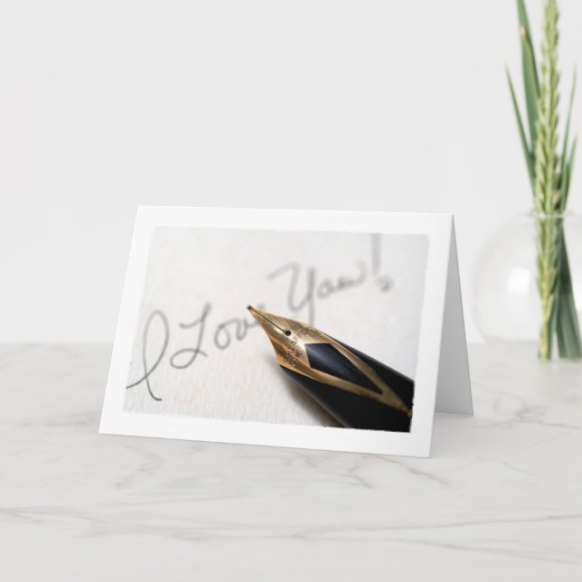 Tarjeta Festiva ¡Te amo! (Anverso)