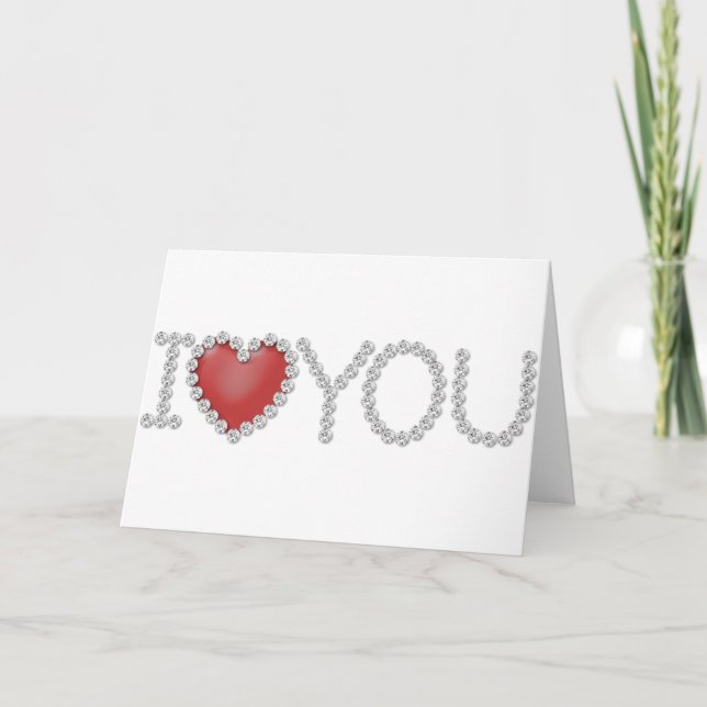 Tarjeta Festiva Te Amo (Anverso)