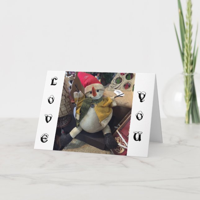 TARJETA FESTIVA "TE AMO" A LOS NAVIDADES Y TODOS LOS DÍAS (Anverso)