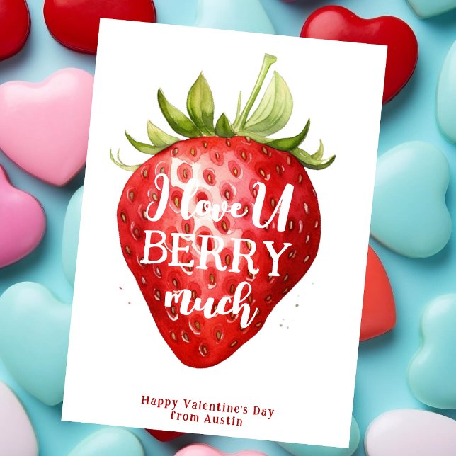 Tarjeta Festiva Te amo a ti, berry, un el día de San Valentín muy  (Subido por el creador)