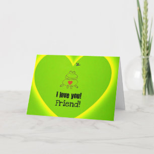 Tarjeta Festiva ¡Te amo amigo!