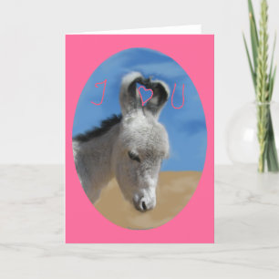Tarjeta Festiva Te amo burro