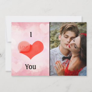 Tarjeta Festiva Te Amo con Foto Personal