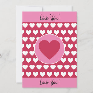 Tarjeta Festiva Te Amo! Corazones y Foto de San Valentín