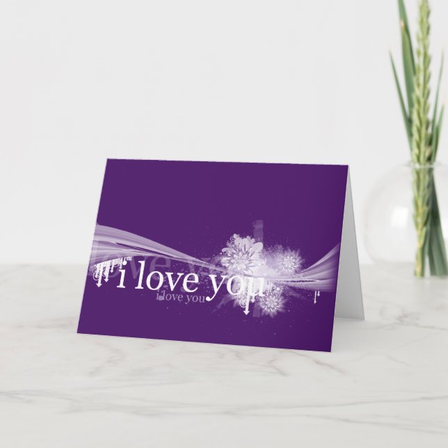 Tarjeta Festiva Te Amo - Día de San Valentín (Anverso)