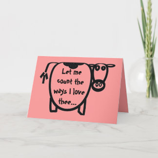 Tarjeta Festiva Te amo el moooo....st