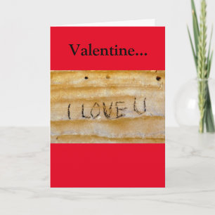 Tarjeta Festiva Te Amo En Rock Valentine