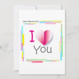 Tarjeta Festiva "¡Te amo!" - Feliz Día de San Valentín