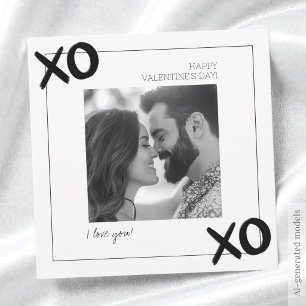 Tarjeta Festiva Te Amo Feliz Día de San Valentín Esposo XOXO