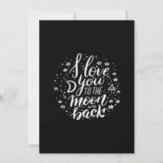 Tarjeta Festiva Te Amo Hasta La Luna Y De Regreso Atractivo Atempo