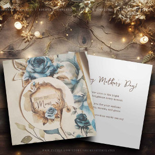 Tarjeta Festiva Te Amo Mamá Nombre Personalizable