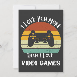 Tarjeta Festiva Te Amo Más De Lo Que Amo Los Videojuegos