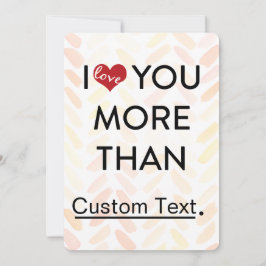 Tarjeta Festiva Te amo más que divertida San Valentín