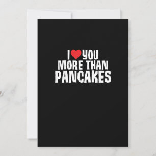 Tarjeta Festiva Te Amo Más Que Panqueques Chistoso Cita Romántica