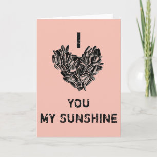 Tarjeta Festiva "Te Amo Mi Sol" Divertido Lindo Genial Único