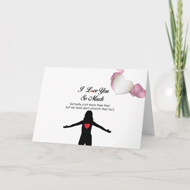 Tarjeta Festiva Te Amo Mucho (Anverso)
