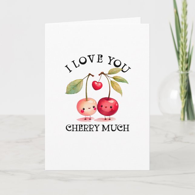 Tarjeta Festiva Te Amo Mucho Día de San Valentín (Anverso)