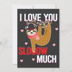 Tarjeta Festiva Te Amo Muy Lentamente Regalos del Día de San Valen