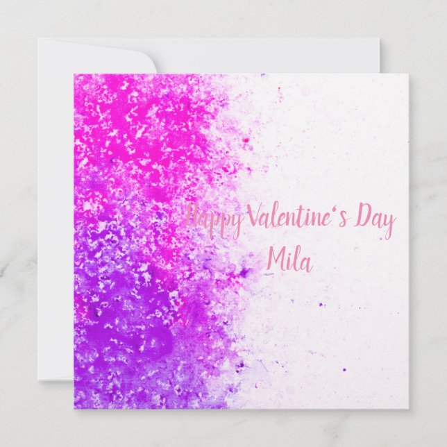 Tarjeta Festiva Te amo, quiero para siempre. (Anverso)