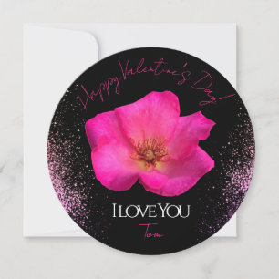 Tarjeta Festiva Te Amo - Rosa - Valentines trendy personalizada
