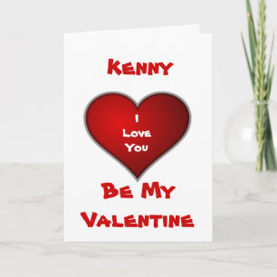 Tarjeta Festiva Te Amo - Sé Mi Valentín