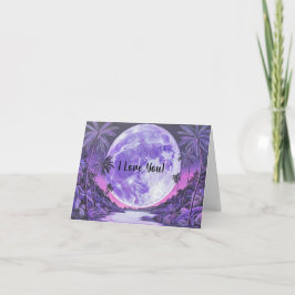 Tarjeta Festiva Te Amo, Super El día de San Valentín De Luna...