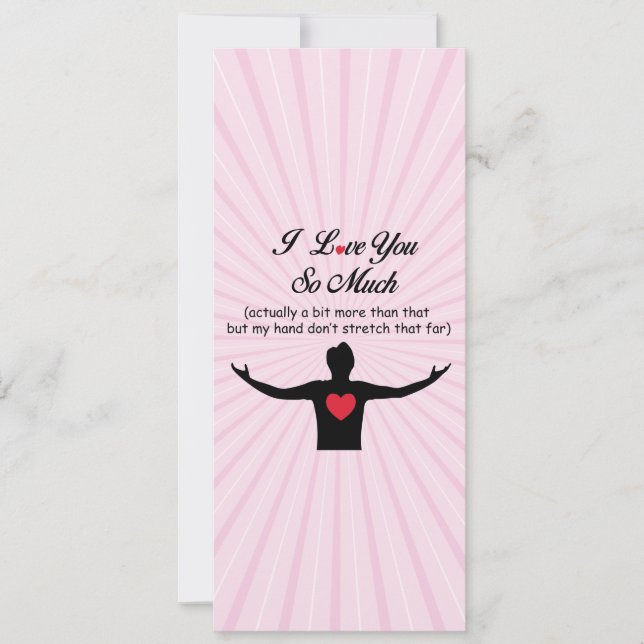 Tarjeta Festiva Te Amo Tanto (Anverso)