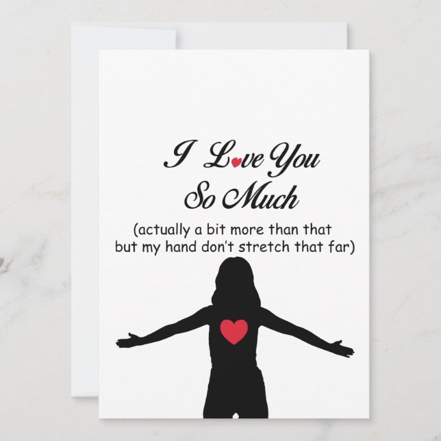 Tarjeta Festiva Te Amo Tanto (Anverso)