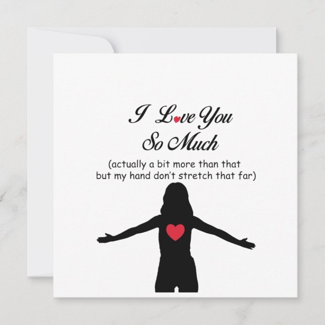 Tarjeta Festiva Te Amo Tanto (Anverso)