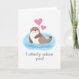 Tarjeta Festiva "Te amo totalmente" Día de San Valentín adorable