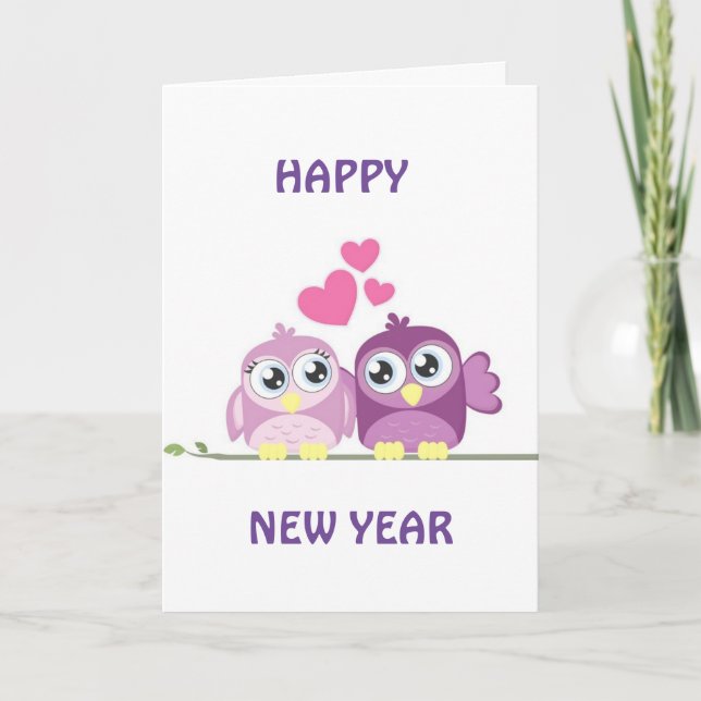 TARJETA FESTIVA ***TE AMO** Y TAMBIÉN CELEBRACIÓN! HOLID DE AÑO NU (Anverso)