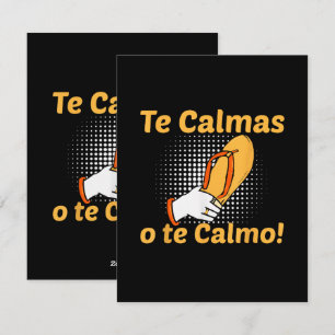 Tarjeta Festiva Te Calmas O Te Calmo Madre Española Mexicana Diver