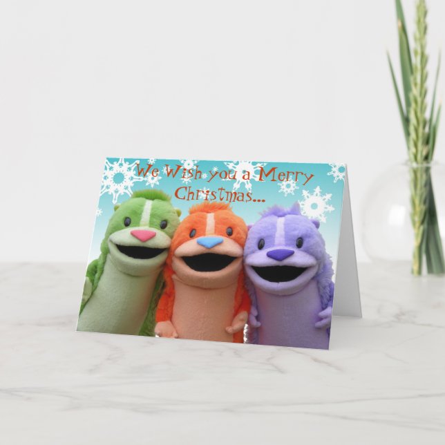 Tarjeta Festiva Te deseamos una Feliz Navidad... (Anverso)