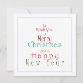 Tarjeta Festiva "Te deseamos una Feliz Navidad"